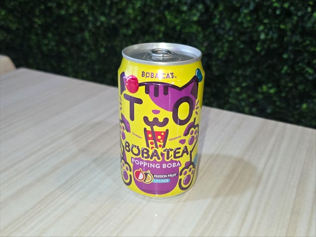 Boba Cat Passion Fruit Lychee.