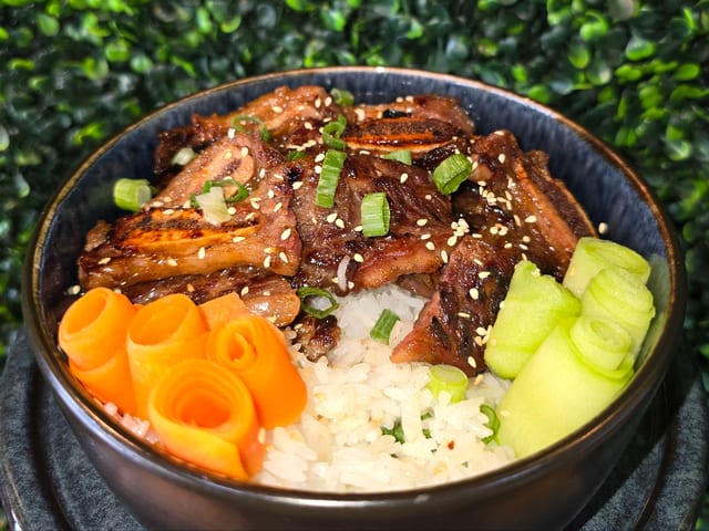 Korean Kalbi Ribs Bowl.